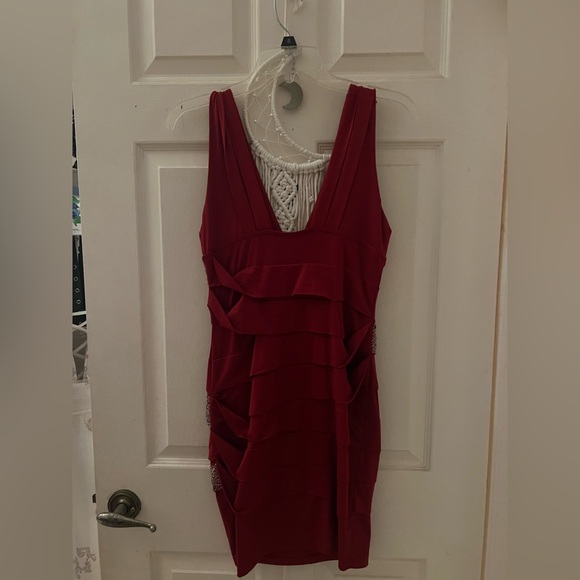 Red Sparkle Dress - Picture 2 of 3